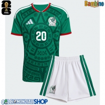 Maglie da calcio Messico Henry Martin #20 Prima Maglia Bambino Mondiali 2026  Manica Corta (+ Pantaloni corti)